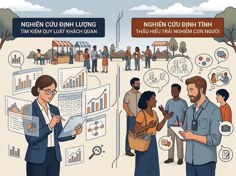 Bản thể luận trong nghiên cứu định hướng cách nhìn nhận hiện tượng ra sao?