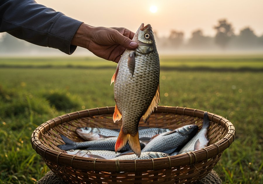 Cá chép giòn thích ăn gì nhất và có cần thay đổi theo mùa không?