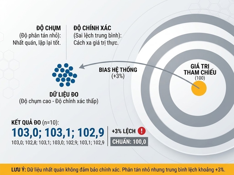Độ chính xác dữ liệu nghiên cứu được xác minh bằng đối chiếu nào?