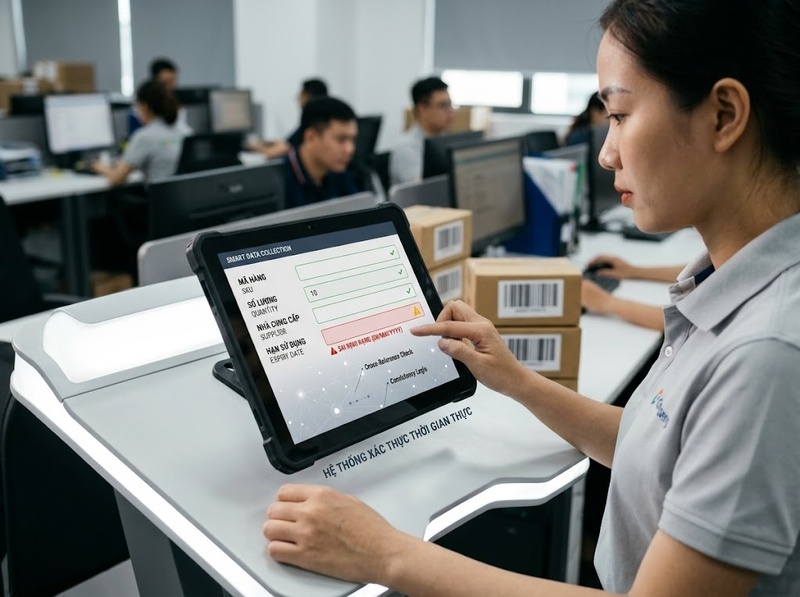 Kiểm soát chất lượng dữ liệu thu thập ngay tại nguồn bằng cách nào?