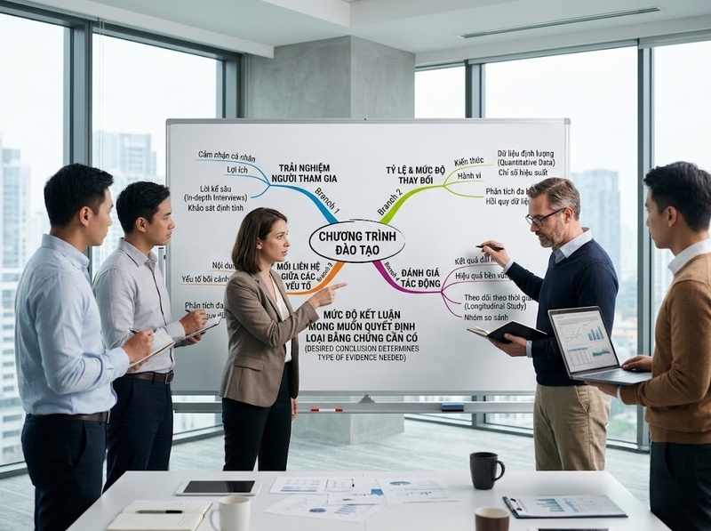 Lựa chọn phương pháp nghiên cứu dựa trên câu hỏi và loại bằng chứng