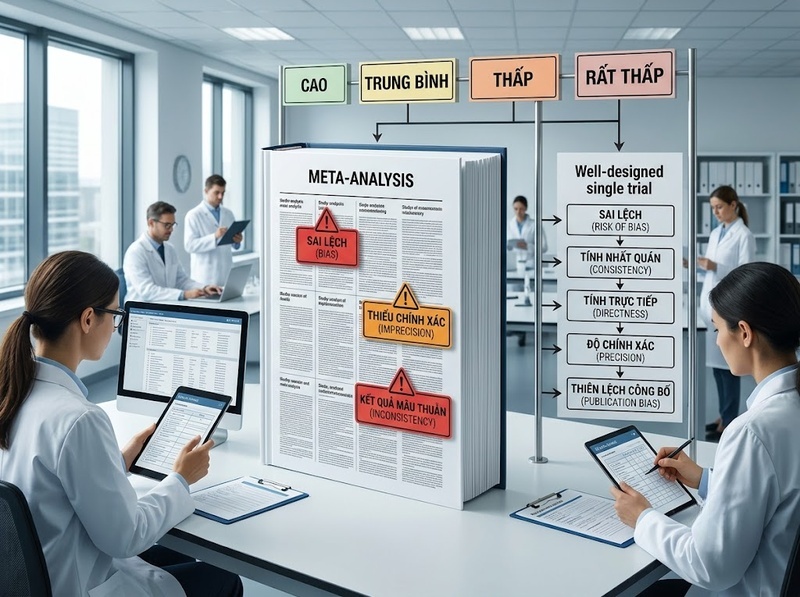 Mức độ mạnh của bằng chứng khoa học phụ thuộc vào những yếu tố nào?