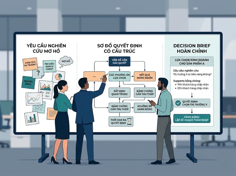 Nâng cao năng lực ra quyết định dựa trên nghiên cứu trong doanh nghiệp