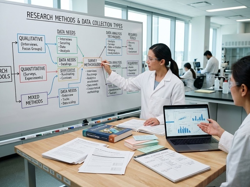 Nhu cầu công cụ nghiên cứu được xác định từ nhiệm vụ và phương pháp
