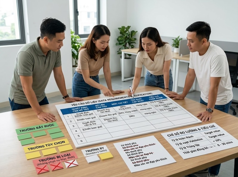 Quy trình thu thập dữ liệu bằng công nghệ nên thiết kế theo bước nào?