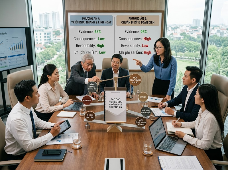 Sự không chắc chắn trong ra quyết định nên được xử lý thế nào?