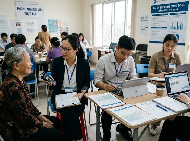 Thu thập dữ liệu nghiên cứu theo quy trình nào để bảo đảm chất lượng?