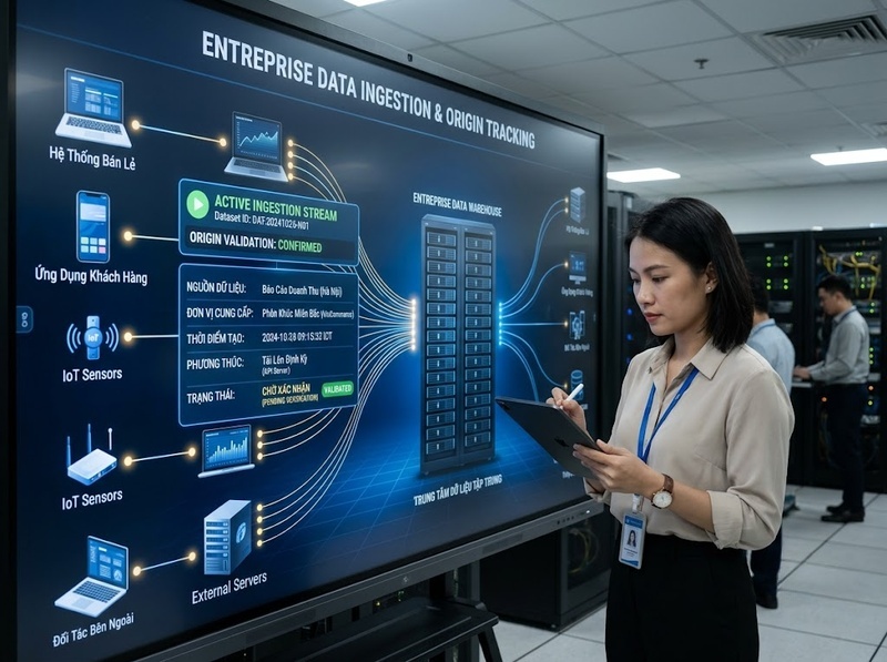 Truy xuất nguồn gốc dữ liệu thu thập cần ghi nhận những thông tin nào?