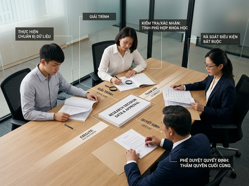 Vai trò trong quản trị nghiên cứu và cách phân định trách nhiệm