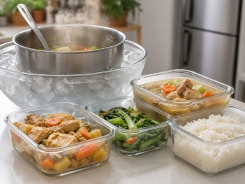 Làm nguội món ăn sau khi nấu cần tuân theo nguyên tắc nào