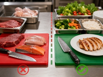 Vì sao cần tách thực phẩm sống và chín khi nấu tiệc